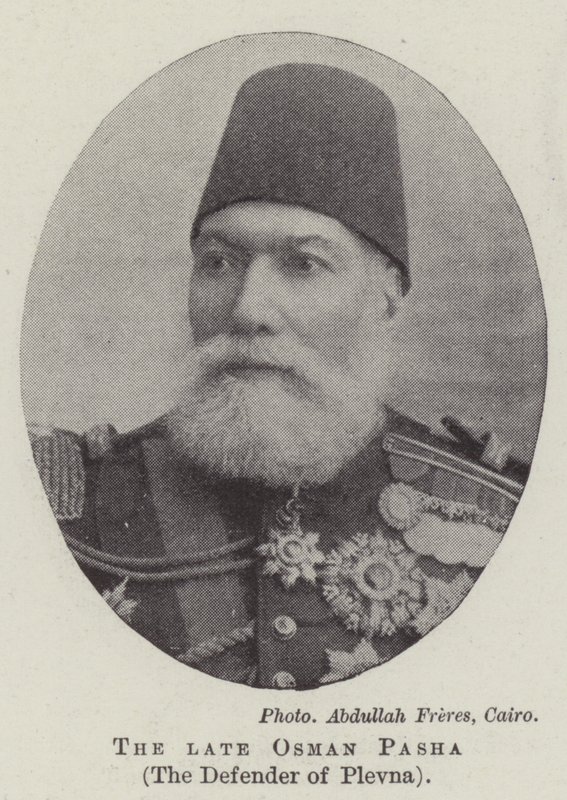 El difunto Osman Pasha, el defensor de Plevna de English Photographer