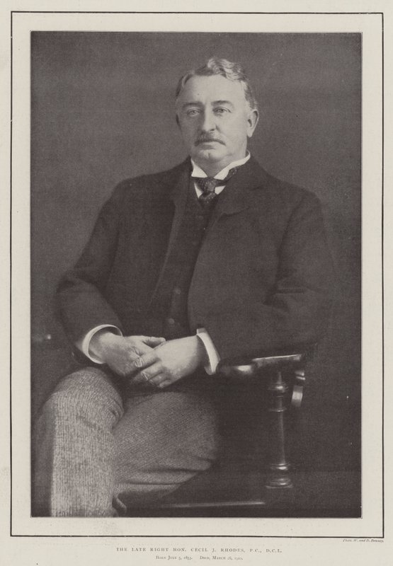 El difunto muy honorable Cecil J Rhodes, PC, DCL de English Photographer