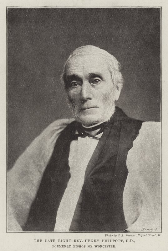 El difunto Reverendo Henry Philpott, DD, anteriormente Obispo de Worcester de English Photographer