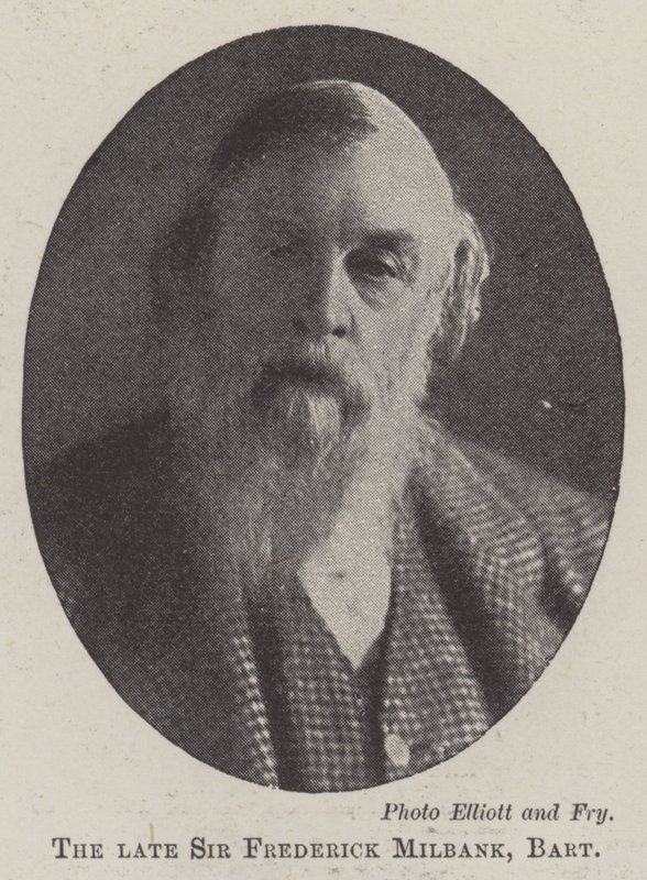 El difunto Sir Frederick Milbank, Baronet de English Photographer