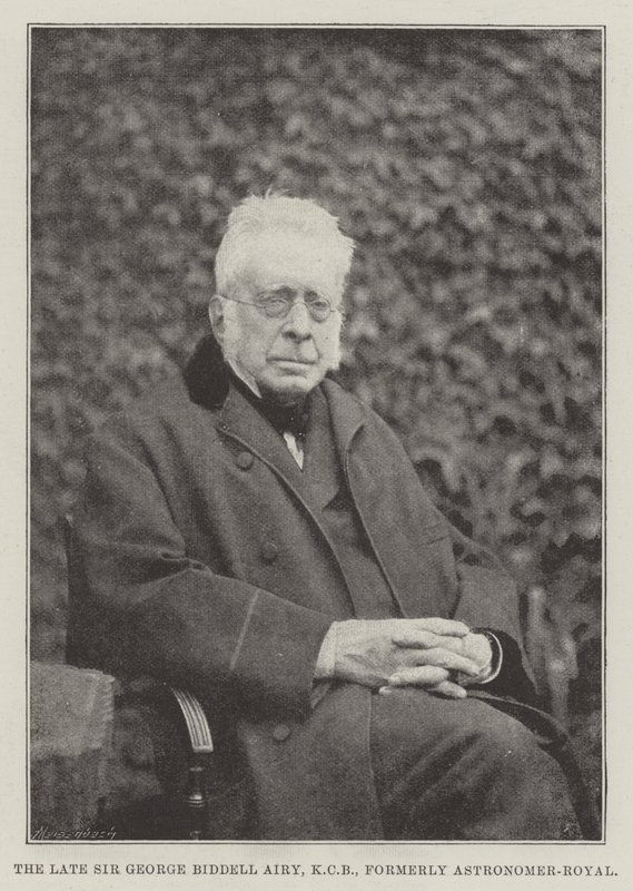 El difunto Sir George Biddell Airy, KCB, anteriormente Astrónomo Real de English Photographer