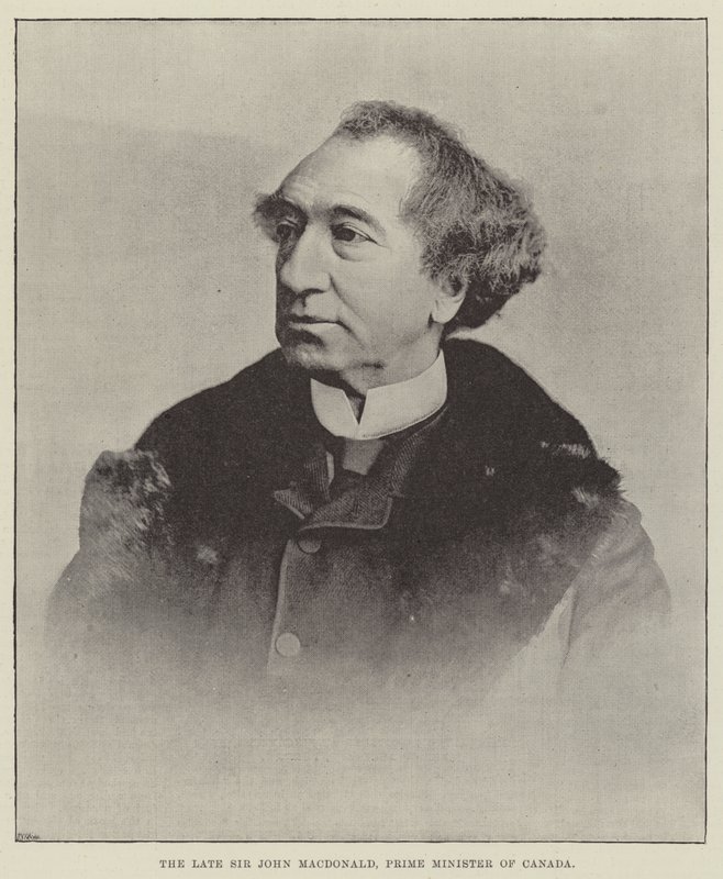 El difunto Sir John Macdonald, Primer Ministro de Canadá de English Photographer