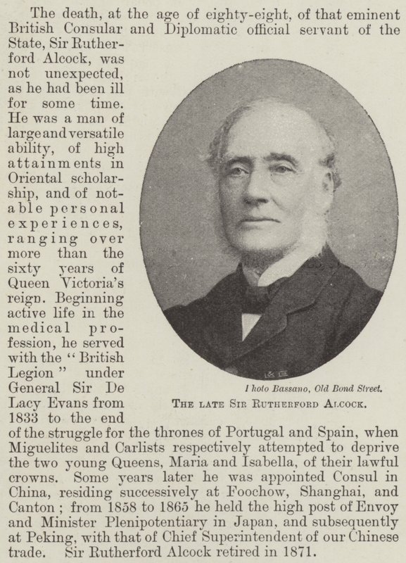 El difunto Sir Rutherford Alcock de English Photographer