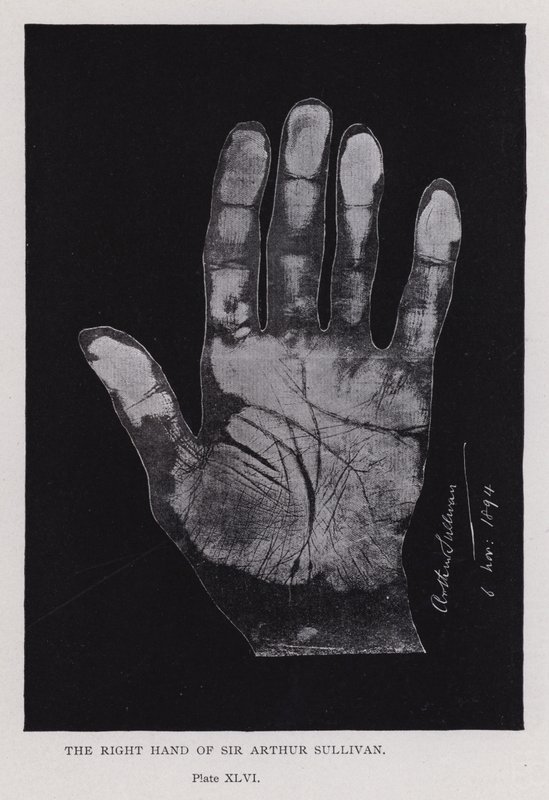 La mano derecha de Sir Arthur Sullivan de English Photographer