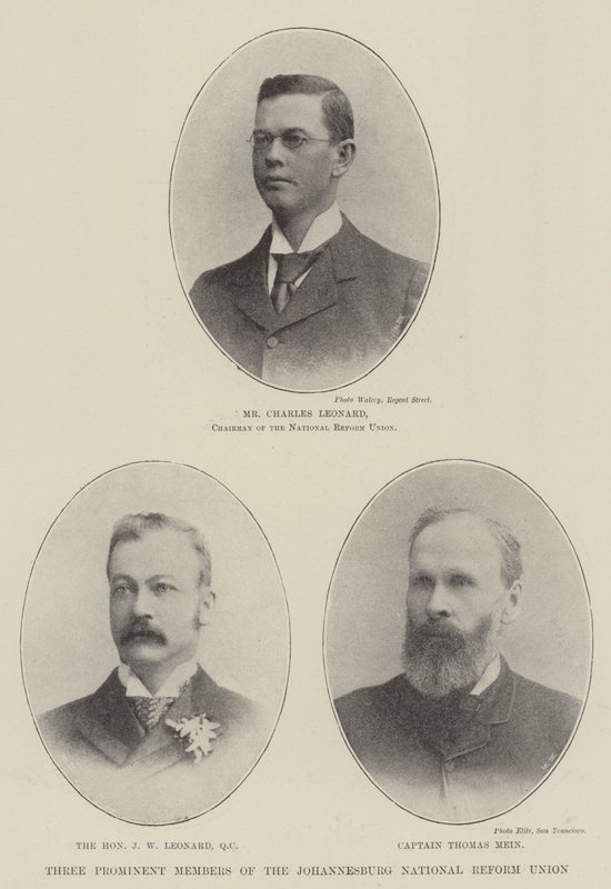 Tres Miembros Prominentes de la Unión Nacional de Reforma de Johannesburgo de English Photographer