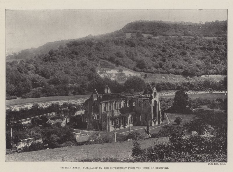 Abadía de Tintern, comprada por el Gobierno al Duque de Beaufort de English Photographer
