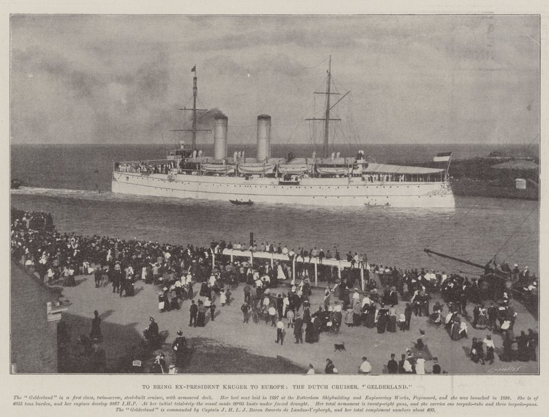 Para traer al Ex-Presidente Kruger a Europa, el Crucero Holandés, Gelderland de English Photographer
