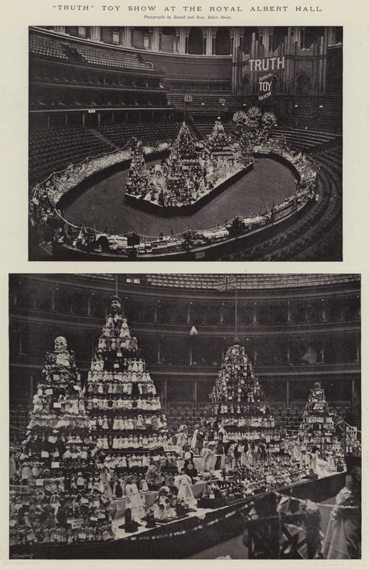 Exposición de juguetes de la verdad en el Royal Albert Hall de English Photographer
