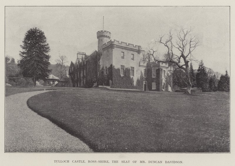 Castillo de Tulloch, Ross-Shire, la Residencia del Sr. Duncan Davidson de English Photographer