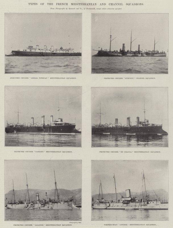 Tipos de los escuadrones del Mediterráneo y del Canal francés de English Photographer
