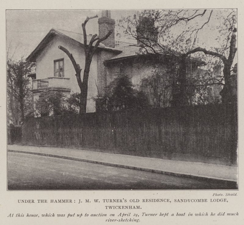 Bajo el martillo, la antigua residencia de J M W Turner, Sandycombe Lodge, Twickenham de English Photographer