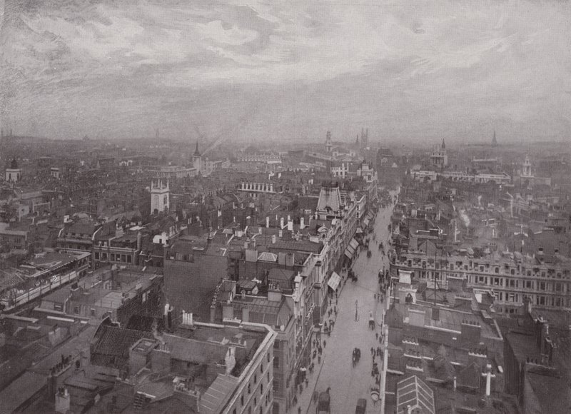 Vista desde la Iglesia de Bow, mirando al Este de English Photographer