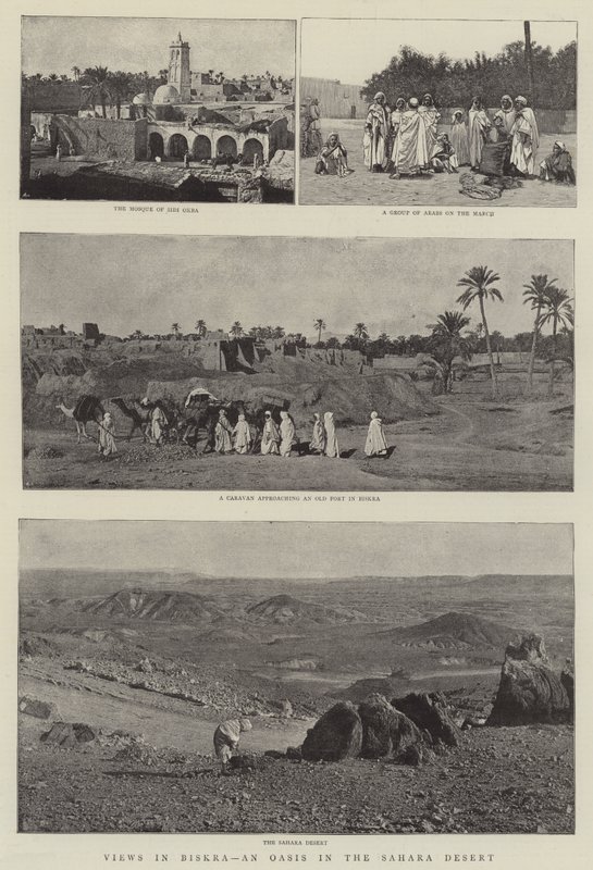 Vistas en Biskra, un oasis en el desierto del Sahara de English Photographer