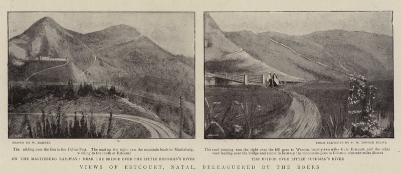 Vistas de Estcourt, Natal, asediado por los Bóers de English Photographer