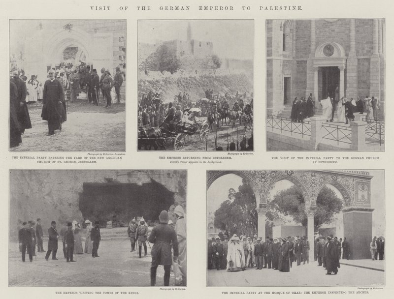 Visita del emperador alemán a Palestina de English Photographer