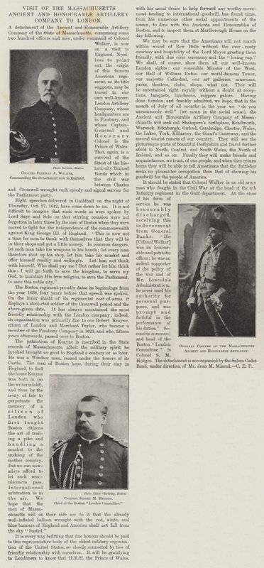 Visita de la Compañía de Artillería Antigua y Honorable de Massachusetts a Londres de English Photographer