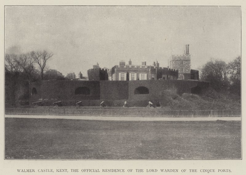 Castillo de Walmer, Kent, la Residencia Oficial del Lord Guardián de los Cinco Puertos de English Photographer
