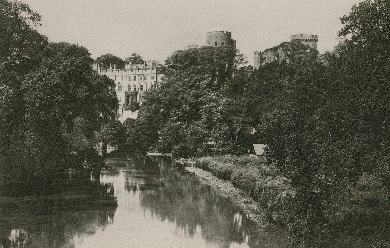Castillo de Warwick, desde el Avon de English Photographer