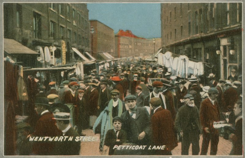 Wentworth Street, Petticoat Lane, Londres de English Photographer