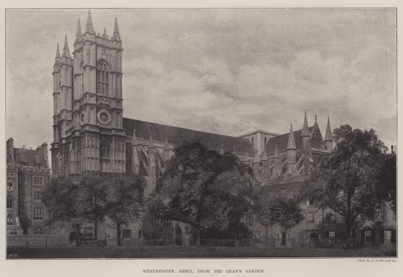 Abadía de Westminster, desde el jardín del decano de English Photographer