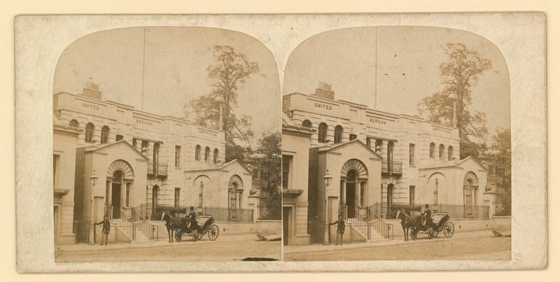 Whitehall Court o Yard, Vanbrugh House, demolido en 1898 de English Photographer