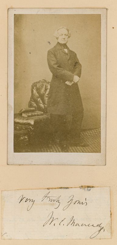 William Macready, actor de English Photographer