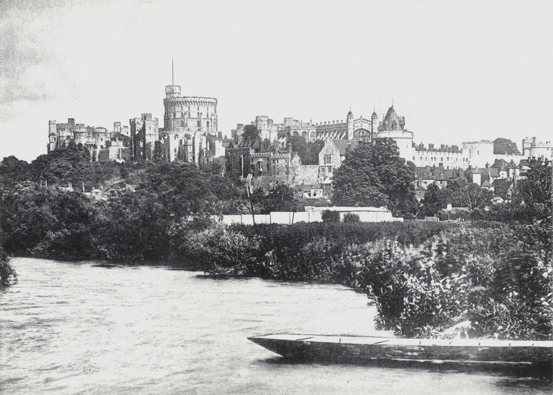Castillo de Windsor desde el Támesis de English Photographer