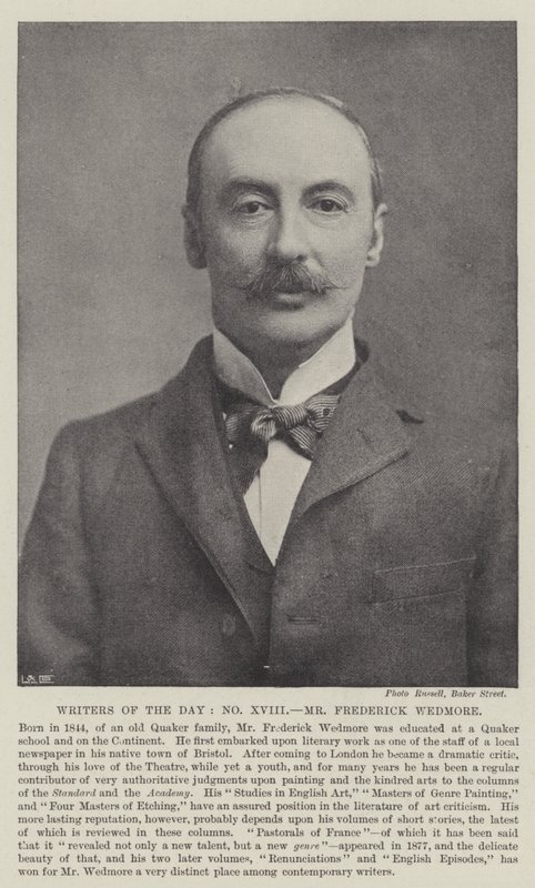 Escritores del Día, Sr. Frederick Wedmore de English Photographer