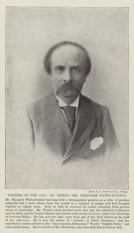 Escritores del día, Sr. Theodore Watts-Dunton de English Photographer