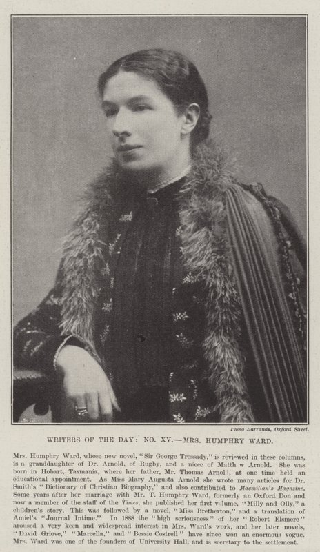 Escritores del día, Sra. Humphry Ward de English Photographer