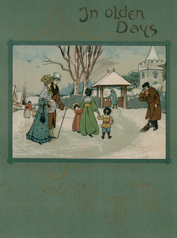 Calendario de 1905 con verso de Alfred Austin de English School