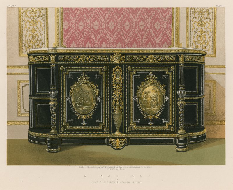 Un gabinete por Messrs Jackson and Graham, Londres de English School