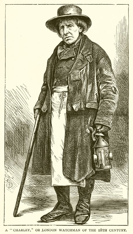 Un Charley, o vigilante de Londres del siglo XVIII de English School