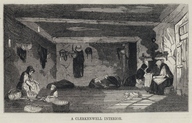 Un Interior de Clerkenwell (grabado) de English School