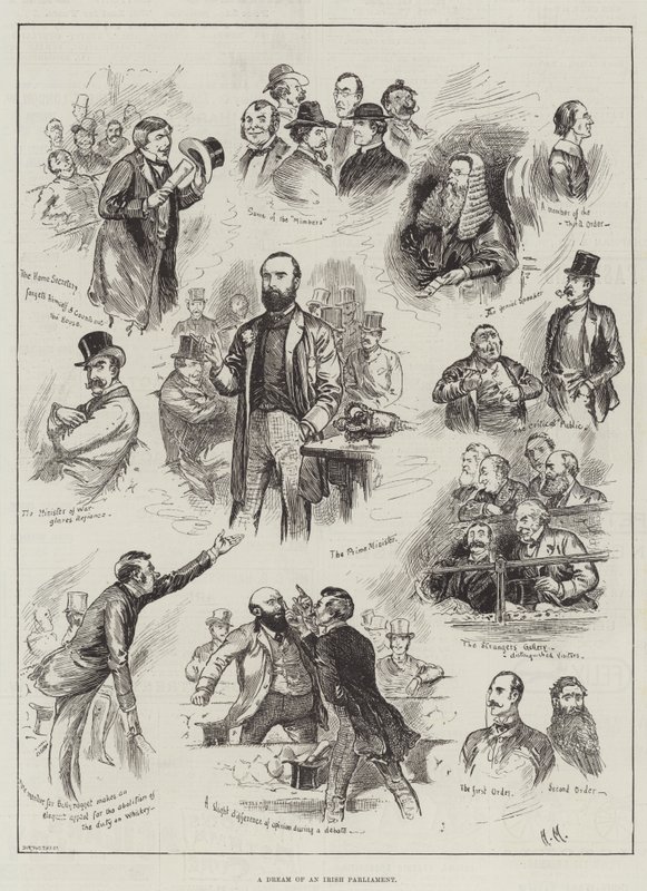 Un sueño de un parlamento irlandés de English School