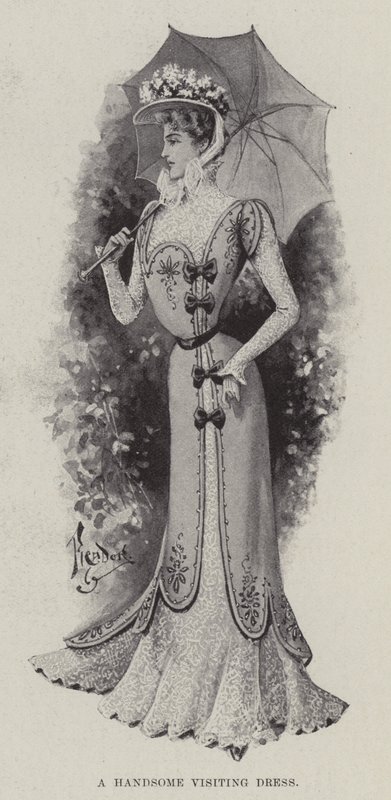 Un elegante vestido de visita de English School