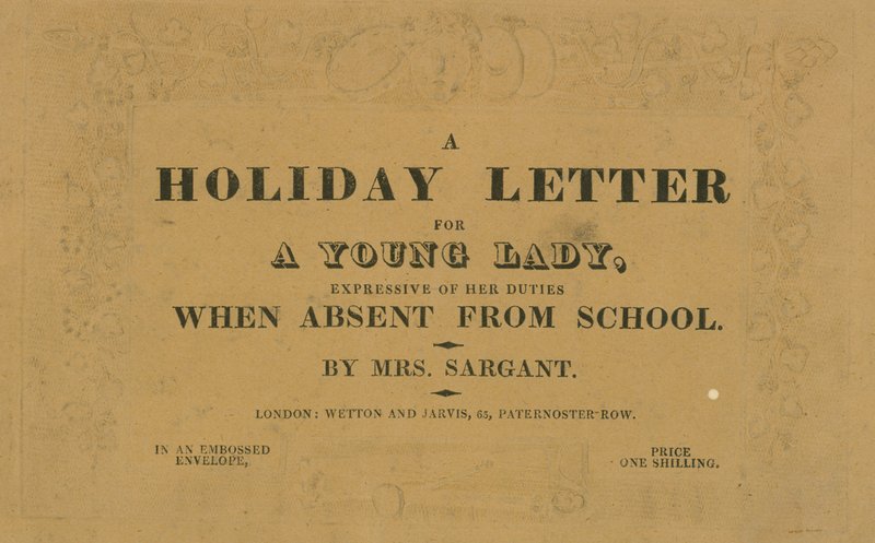 Una Carta de Vacaciones de English School