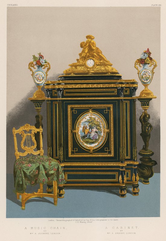 Una silla de música; Un gabinete de English School