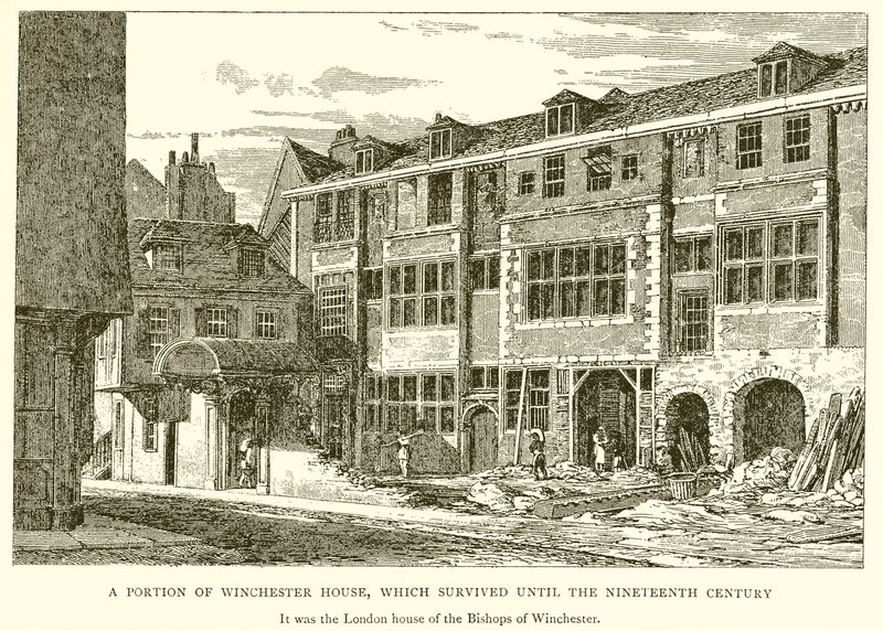 Una parte de la casa de Winchester, que sobrevivió hasta el siglo XIX de English School