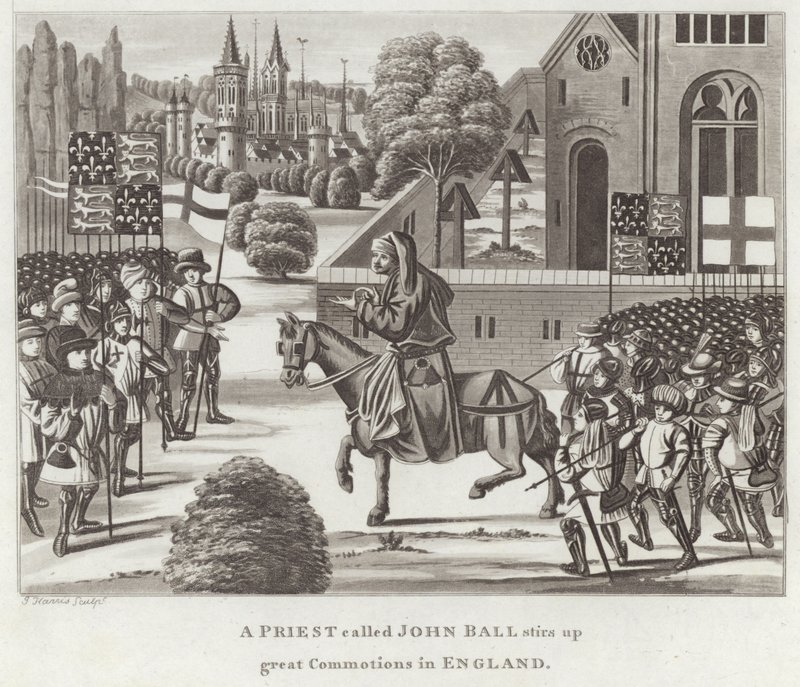 Un sacerdote llamado John Ball provoca grandes conmociones en Inglaterra de English School