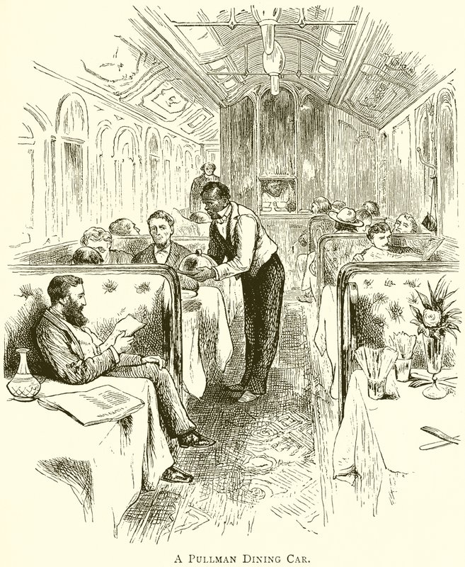 Un vagón comedor Pullman de English School