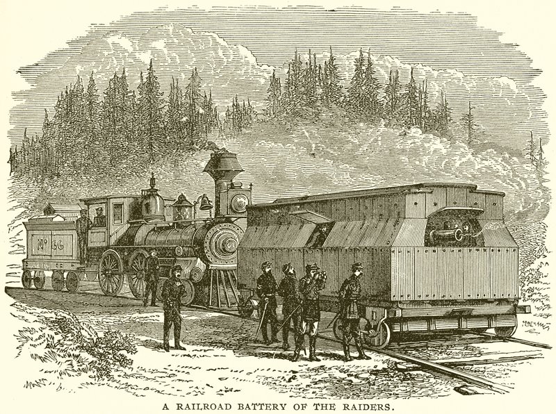 Una Batería de Ferrocarril de los Asaltantes de English School