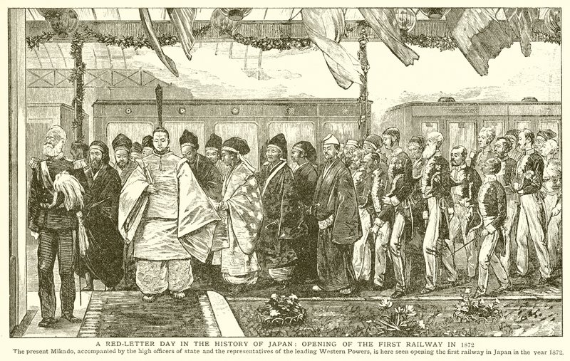 Un día memorable en la historia de Japón: Apertura del primer ferrocarril en 1872 de English School