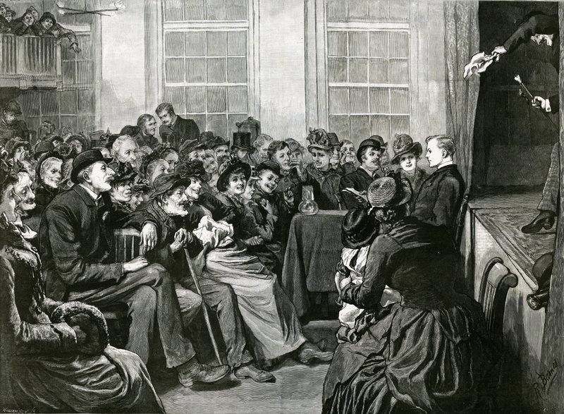 Una Noche de Sábado de Entretenimiento para los Pobres, St Albans Hall, Baldwins Gardens, Holborn de English School