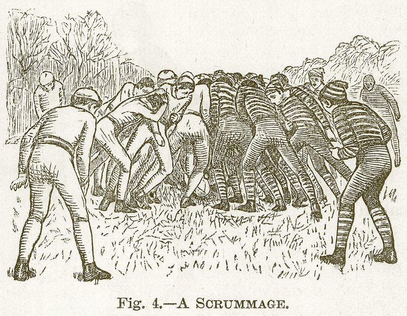 Una Melé, ilustración para Cassells Book of Sports and Pastimes, c.1890 de English School