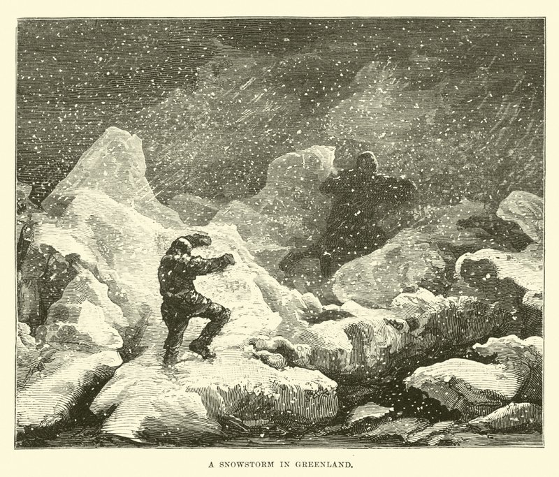 Tormenta de nieve en Groenlandia de English School