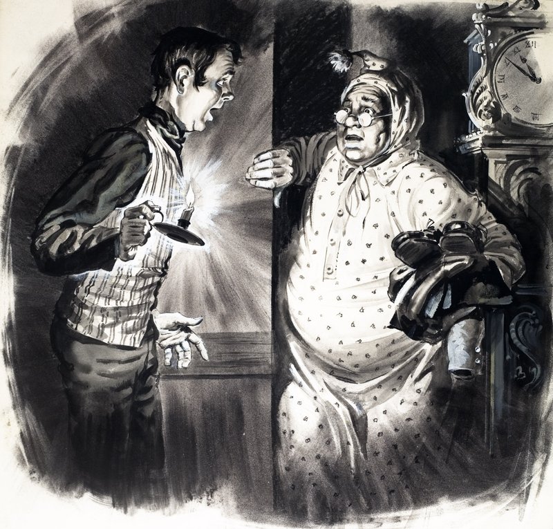 Un extraño en la alcoba, de "The Pickwick Papers". de English School