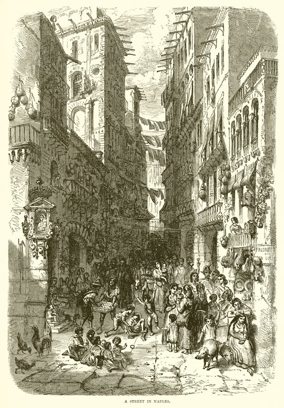 Una calle en Nápoles de English School