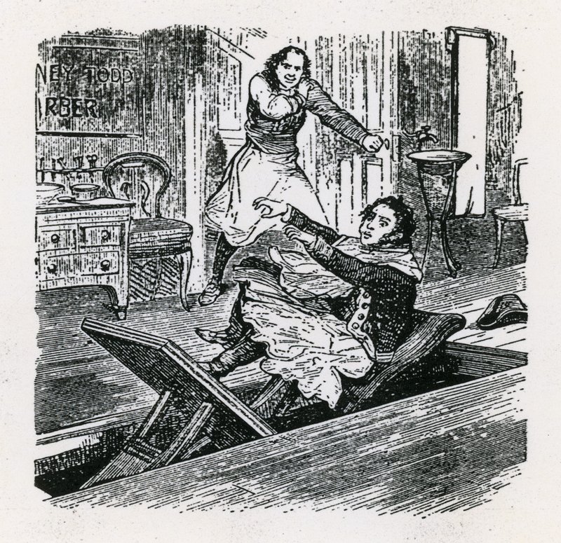 Una Cadena de Perlas o El Amigo de Fleet Street (1847), Britannia, Hoxton. Sweeney Todd de English School