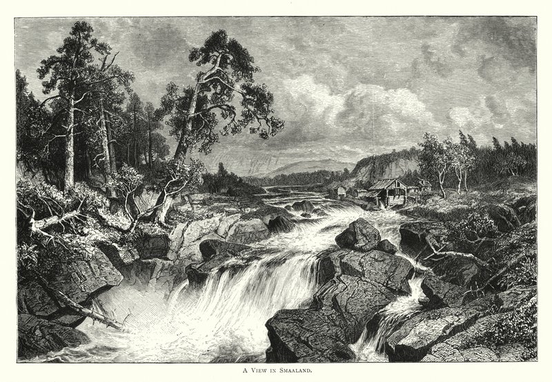 Una vista en Småland de English School